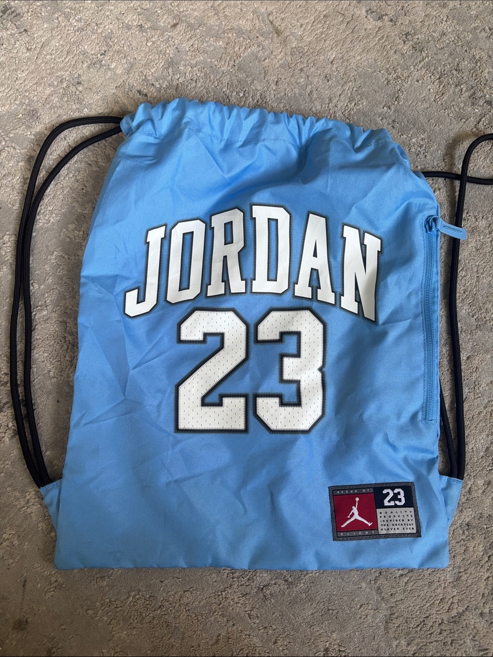 Jordan Light Blue 23 Drawstring Backpack
